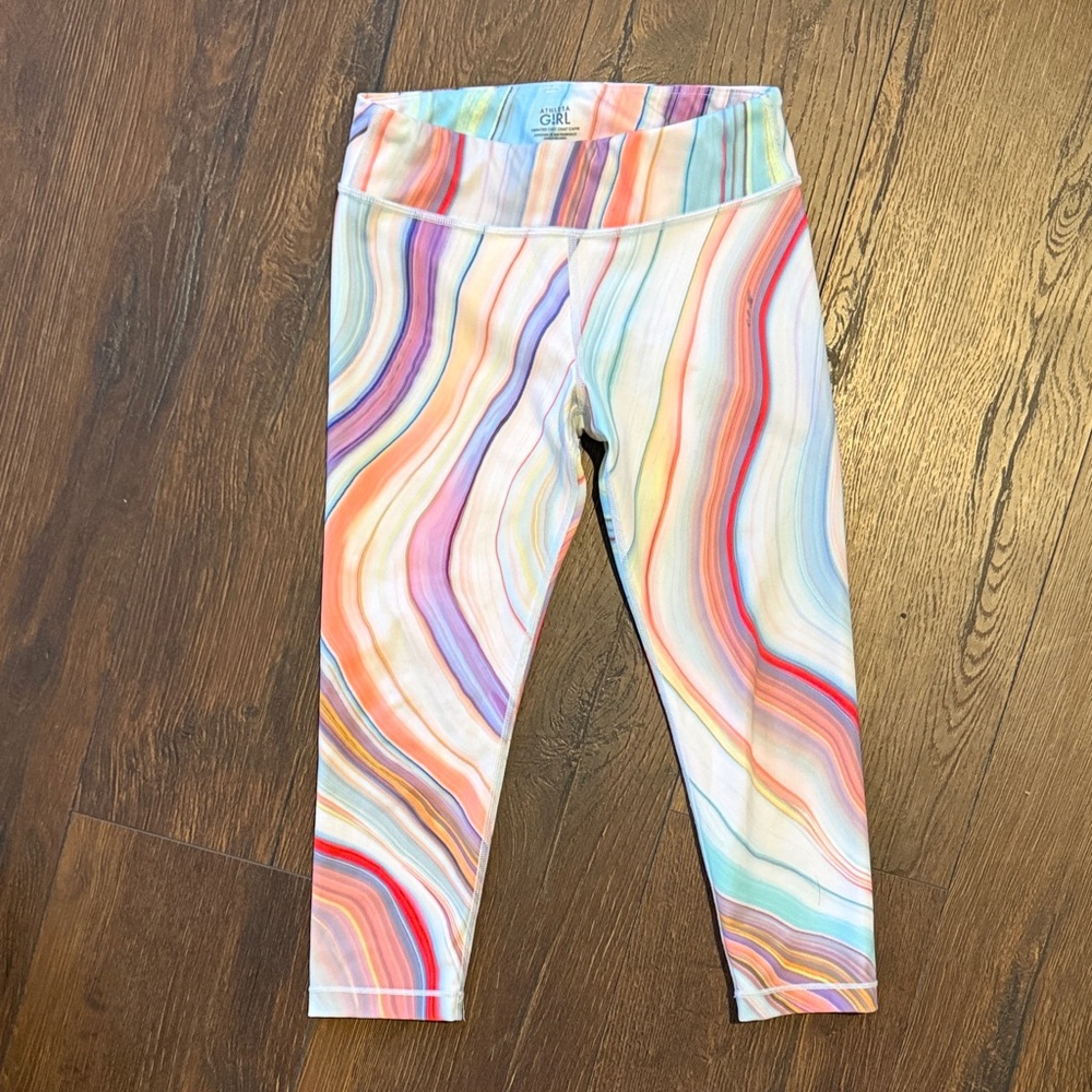 Athleta Girl Colorful Wave Pattern Legging capris